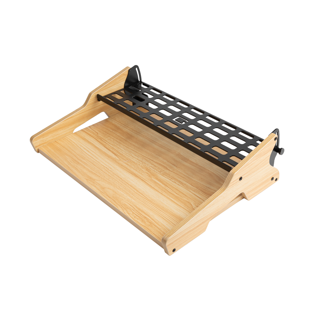 Maple and metal desktop synthesizer workstation reference